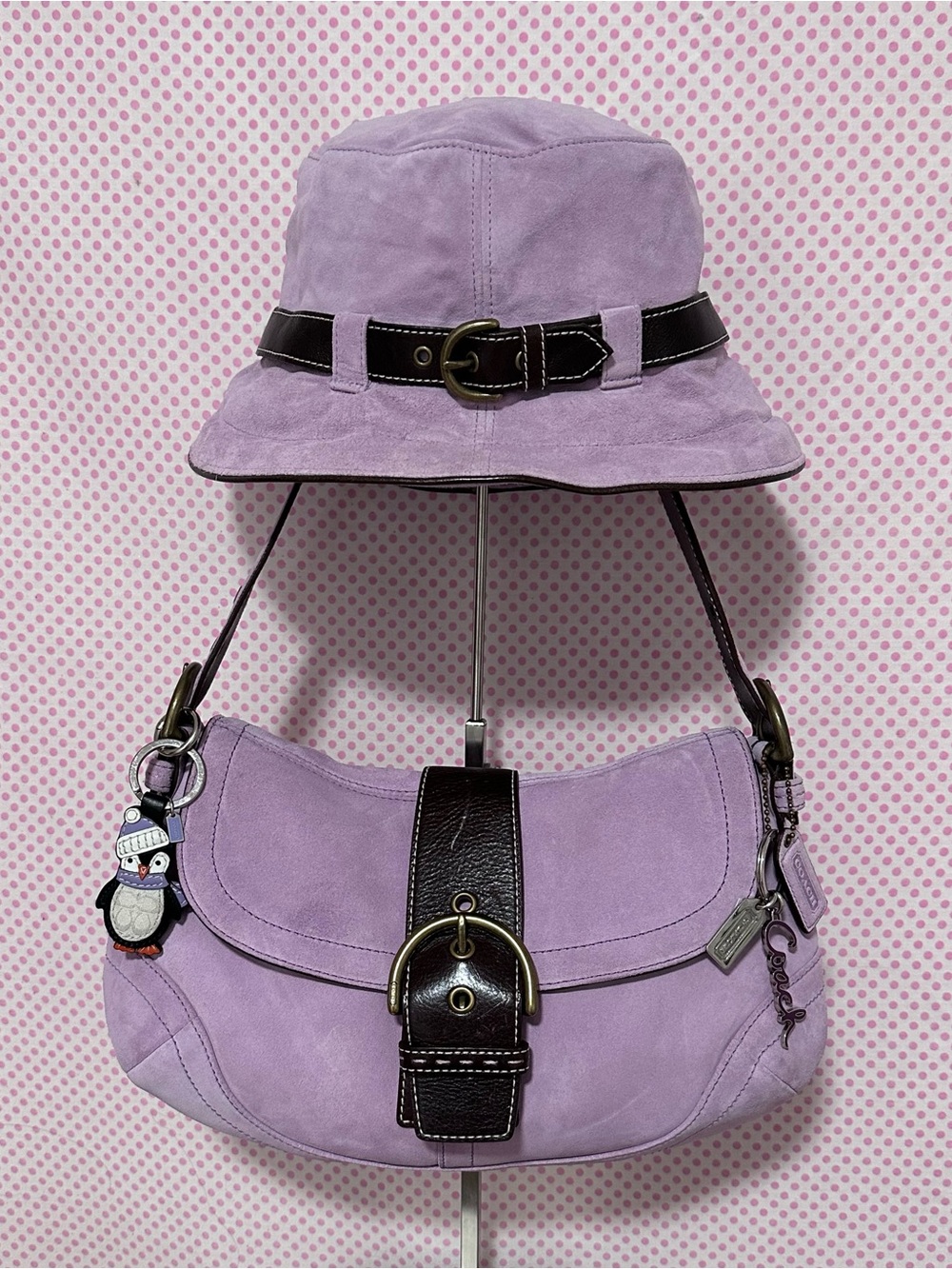 Coach Soho Lilac Suede Shoulder Bag